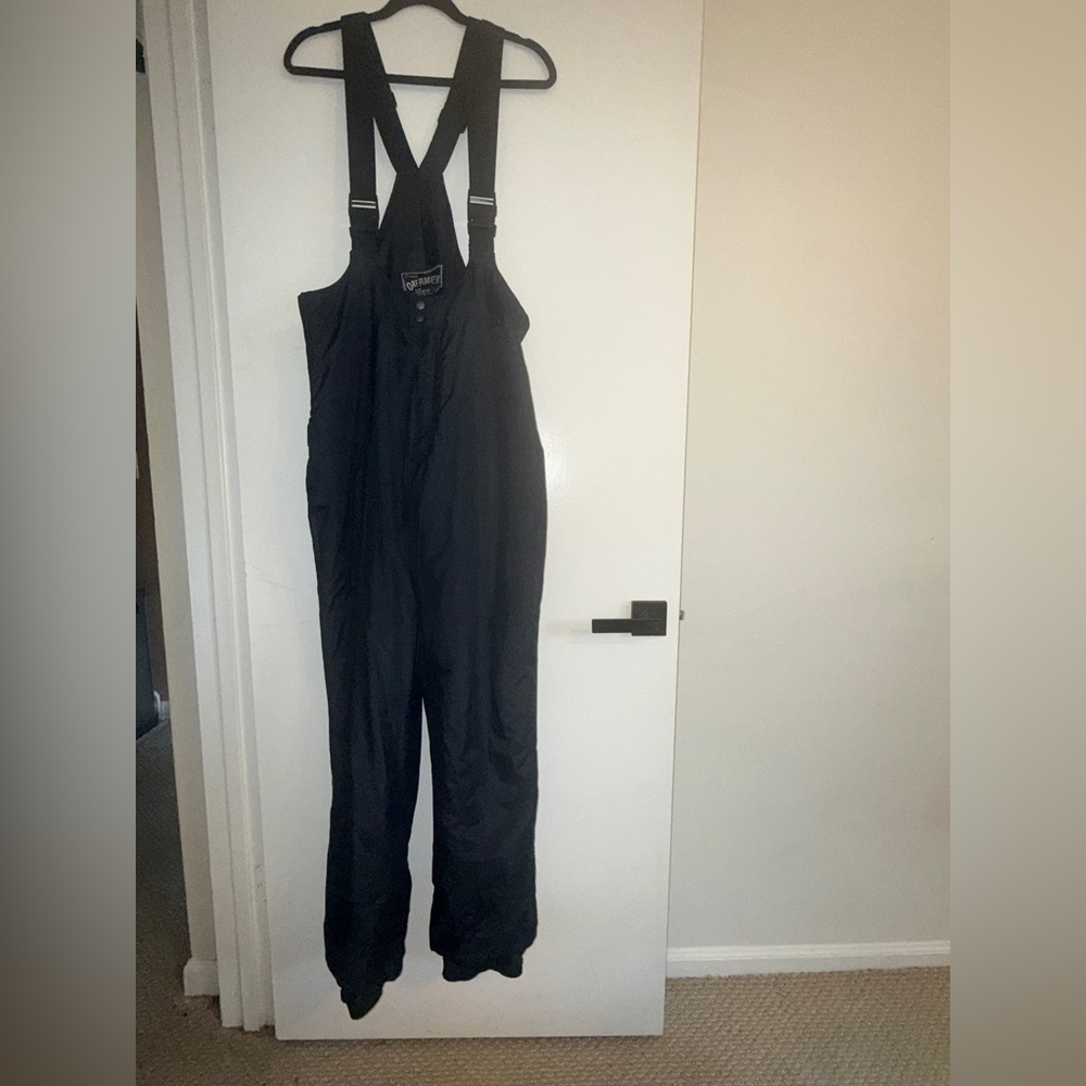 OVERMEYER Black Snow Bib SIZE: LARGE